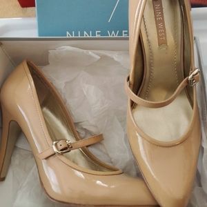 Nine West Pink Patent Leather Mary Janes
